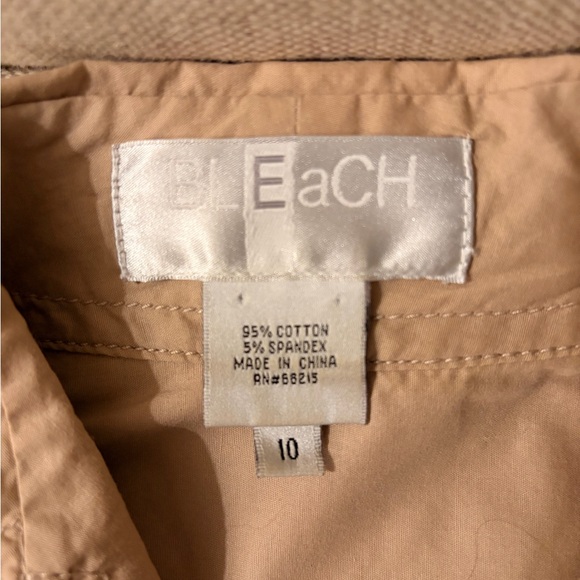 Women's Tan Button Down Shirt - Picture 4 of 4